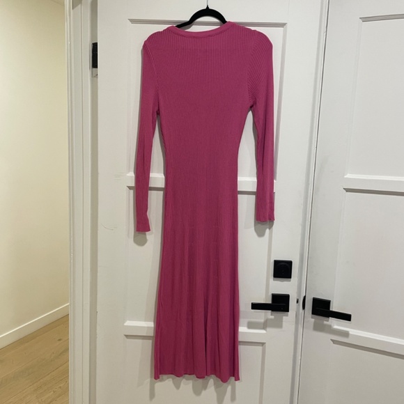 ASOS Ribbed Knit A-Line Midi Sweater Dress - Picture 11 of 12